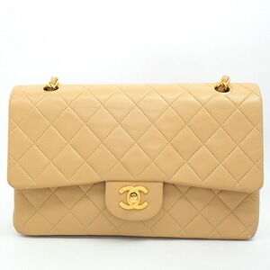 Chanel Double Flap Chain Shoulder Bag Matelasse